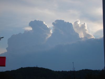 Gewitter im Westen über Baden
